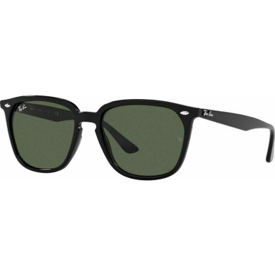 RB4362 - Black/Dark Green Polarised Lenses