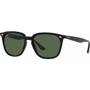 Ray-Ban RB4362 - Black/Dark Green Lenses