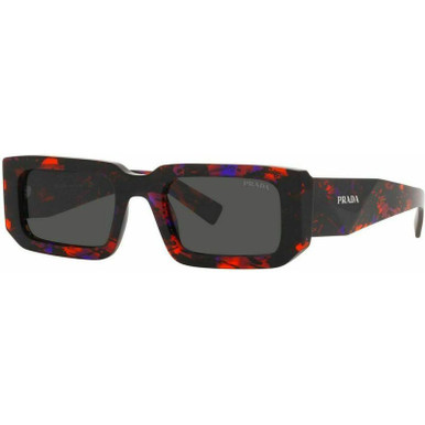 Prada PR06YS, Abstract Orange/Dark Grey Lenses