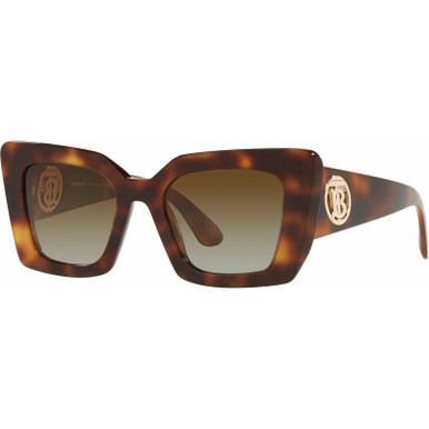 Burberry Daisy BE4344F - Light Brown/Brown Gradient Polarised Lenses