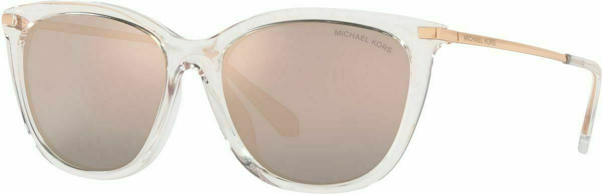 clear and rose gold michael kors glasses