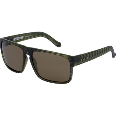 Carve Vendetta - Translucent Olive/Brown Polarised Lenses