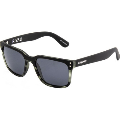 Carve Rivals, Matte Black and Black Tort/Grey Polarised Lenses