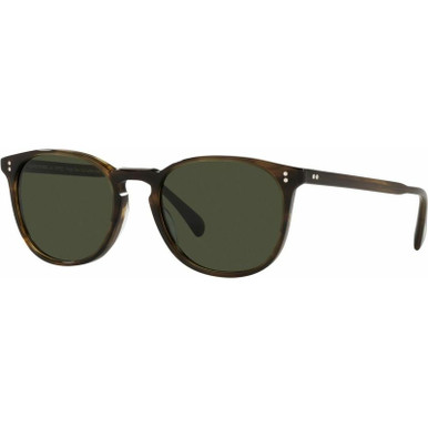 Oliver Peoples Finley Esq OV5298SU, Bark/Green Glass Lenses