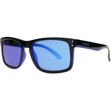 Liive Echo X, Matte Black/Blue Mirror Polarised Lenses