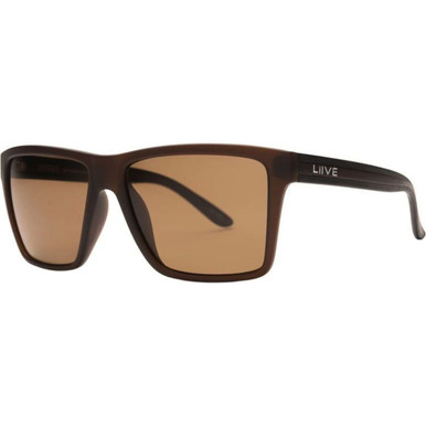 Liive Sabotage X - Matte Xtal Beer/Brown Polarised Lenses