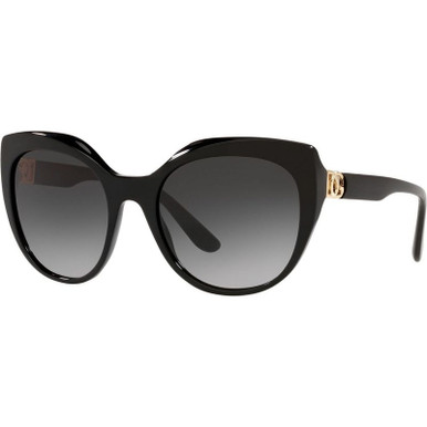 Dolce & Gabbana DG4392F - Black/Light Grey and Black Gradient Lenses