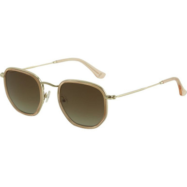 Bask Eyewear Saint, Crystal Rose/Brown Gradient Polarised Lenses