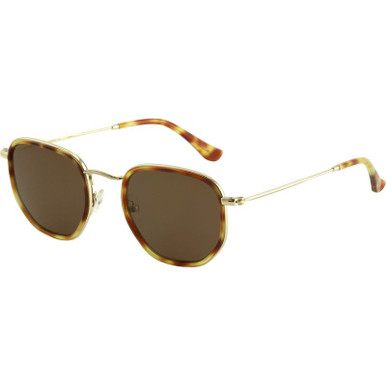 Bask Eyewear Saint, Honey Tort/Brown Polarised Lenses