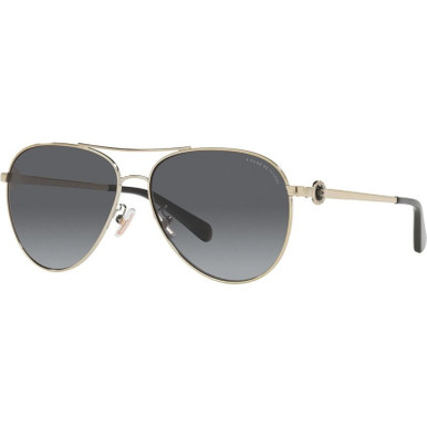 HC7128 - Shiny Light Gold/Grey Gradient Polarised Lenses