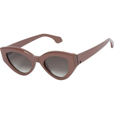 Valley Eyewear Bones, Ash Rose/Brown Gradient Lenses