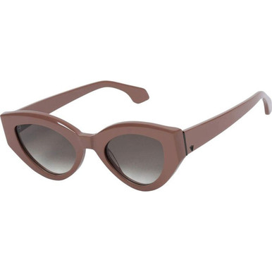 Valley Eyewear Bones - Ash Rose/Brown Gradient Lenses