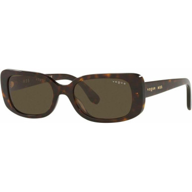 Vogue Eyewear VO5414S - Dark Havana/Dark Brown Lenses