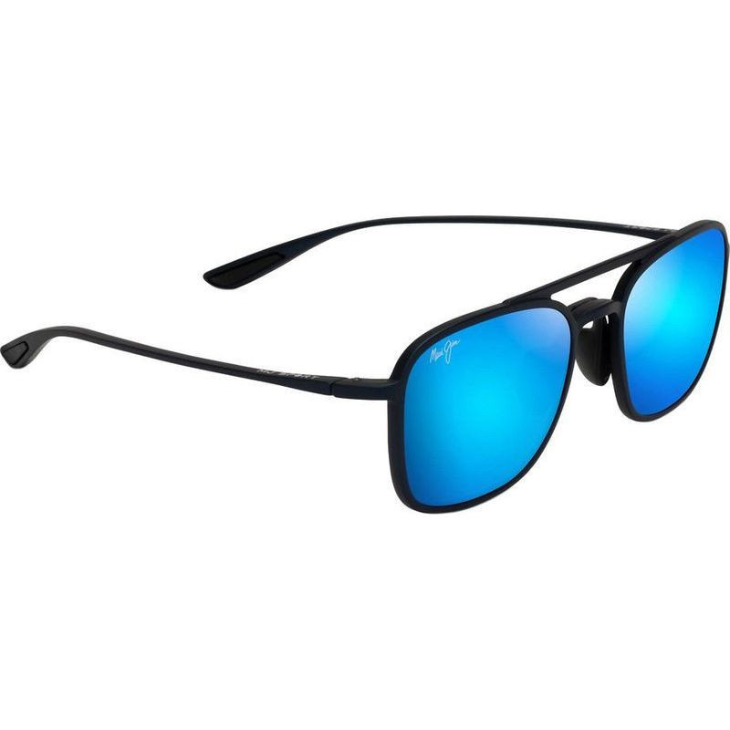 Men's Matte Plastic Wrap Rectangle Sunglasses With Blue/green Lenses - All  In Motion™ Navy : Target