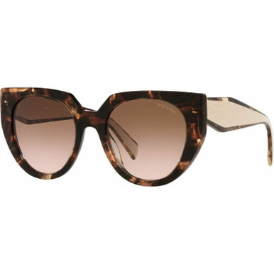 Prada PR14WSF - Caramel Tort/Powder Brown Gradient Lenses