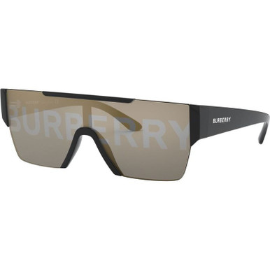 Burberry BE4291, Black/Grey Tamp Burberry Silver and Gold Lenses