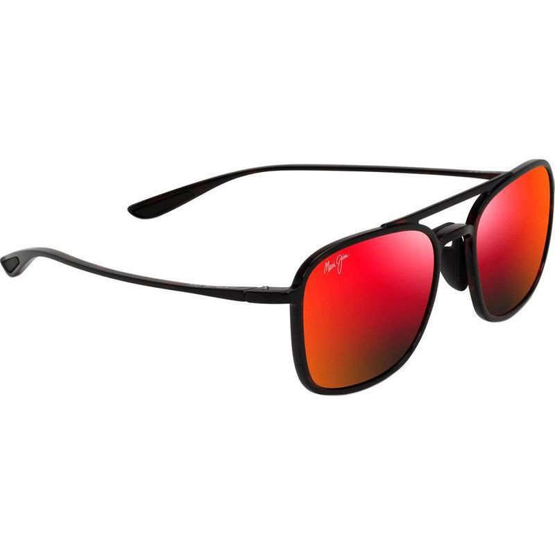 Maui Jim Keokea Sunglasses Black Tort/Hawaii Lava Polarised