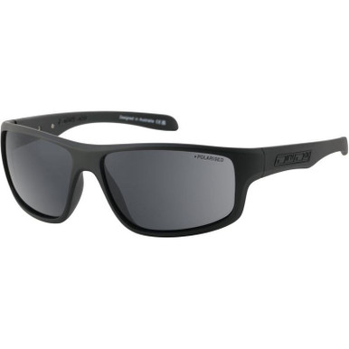 Quantum - Satin Black/Grey Polarised Lenses