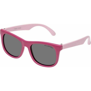 Cancer Council Kids Panda Flexi - Toddler, Fuchsia/Smoke Polarised Lenses