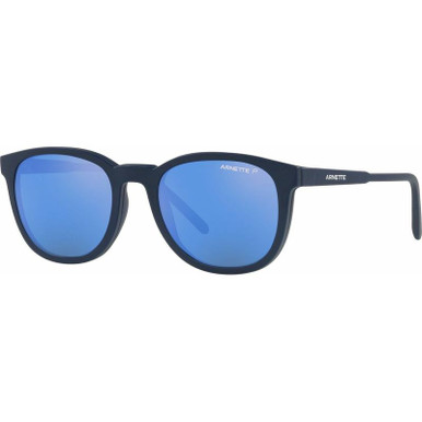 Arnette Momos AN4289 - Matte Blue/Clear and Blue Mirror Lenses