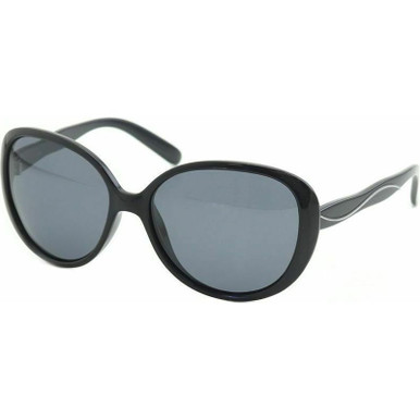 JS Eyewear Lana, Black/Grey Polarised Lenses