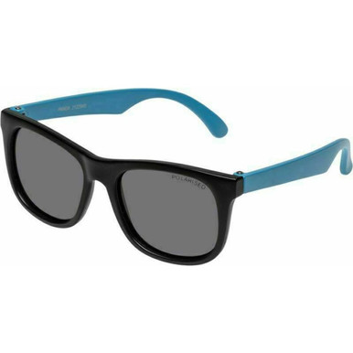Cancer Council Kids Panda Flexi - Toddler - Black/Smoke Polarised Lenses