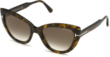 Tom Ford Anya FT0762, Dark Havana/Brown Gradient Lenses