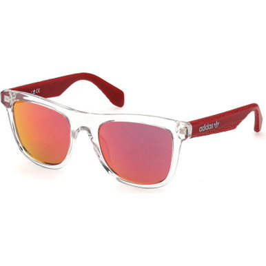 Crystal and Red/Bordeaux Mirror Lenses