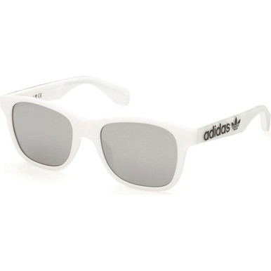 Adidas OR0060 - White/Smoke Mirror Lenses