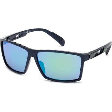 Matte Blue/Green Mirror Lenses