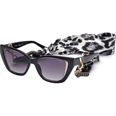 Guess 7816 - Shiny Black/Smoke Gradient Lenses
