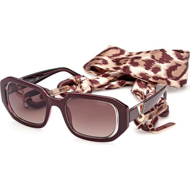 Guess 7817 - Shiny Bordeaux/Brown Gradient Lenses