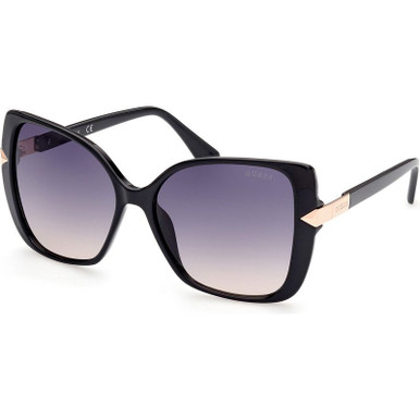 Guess 7820 - Shiny Black/Gradient Smoke Lenses