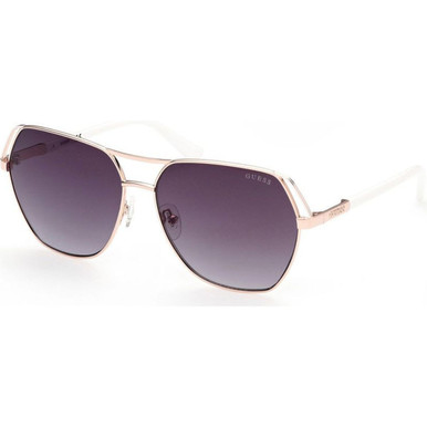 Guess 7825 - Shiny Rose Gold/Green Gradient Lenses
