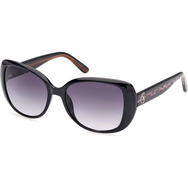 7822 - Shiny Black/Smoke Gradient Lenses