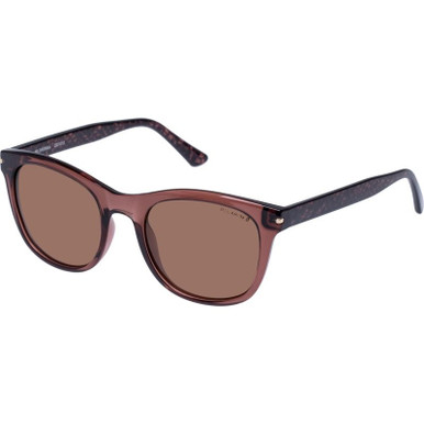 Milparinka - Rose Snakeskin/Brown Polarised Lenses