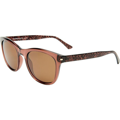 Cancer Council Milparinka - Rose Snakeskin/Brown Polarised Lenses