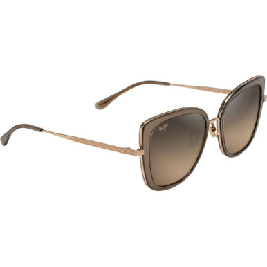 Maui Jim Violet Lake - Transparent Taupe and Gold/HCL Bronze Polarised Lenses