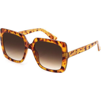 Luna - Gloss Amber Tort/Brown Gradient Lenses