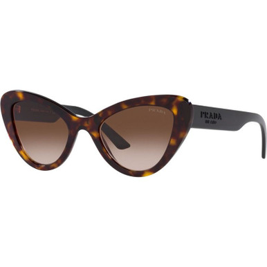 Prada PR13YS, Havana and Black/Brown Gradient Lenses