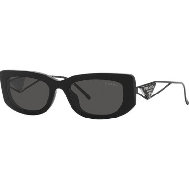 Prada PR14YS, Black/Dark Grey Lenses