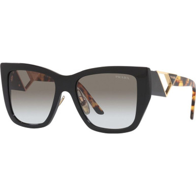 Prada PR21YS, Black/Grey Gradient Lenses