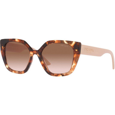 Prada PR 24XS - Caramel Tortoise/Brown Gradient Lenses