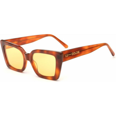 Lu Goldie Lucia - Chestnut/Yellow Lenses