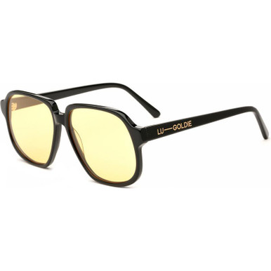 Lu Goldie Delphine - Black/Lemon Lenses