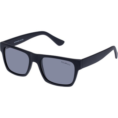 Burrundie - Matte Black/Smoke Polarised Lenses