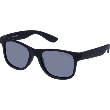 Black Rubber/Smoke Polarised Lenses