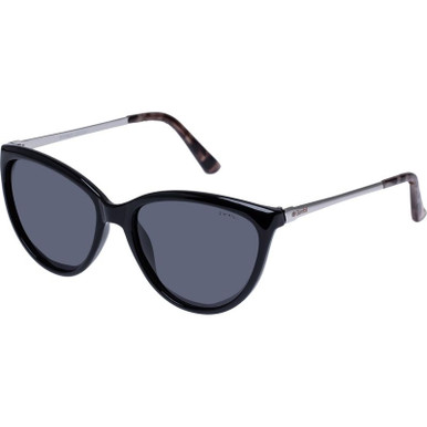 Glarefoil Bonner - Black/Smoke Polarised Lenses