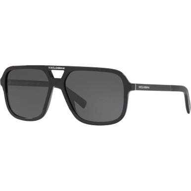 Dolce &amp; Gabbana DG4354, Black/Dark Grey Lenses