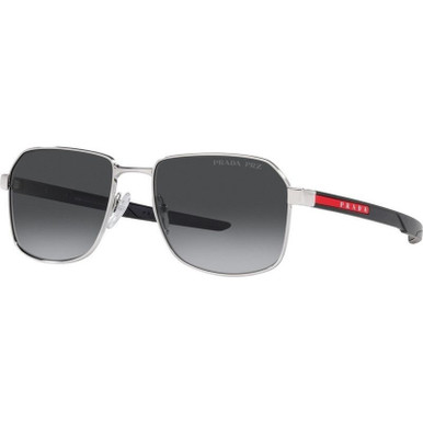 Prada Linea Rossa PS54WS, Silver/Grey Gradient Polarised Lenses